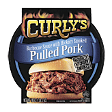 Curly's  pulled pork, barbecue sauce with hickory smoke flavor Full-Size Picture